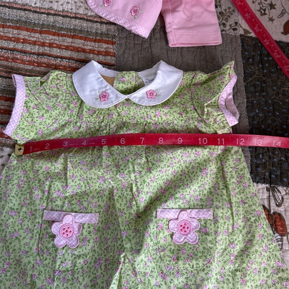 Peter Rabbit Beatrix Potter Infant 2 Piece Floral Dress w/ Cardigan Size 6/9 Mon - Picture 6 of 16
